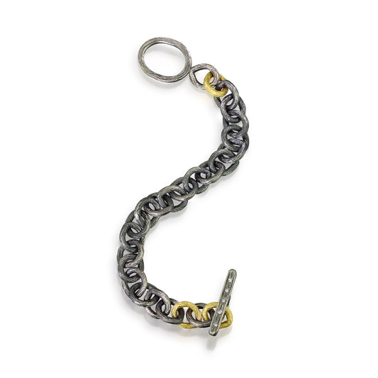 Black & Gold Chunky Link Bracelet