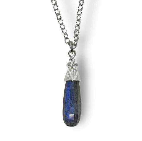 Silver Labradorite Necklace