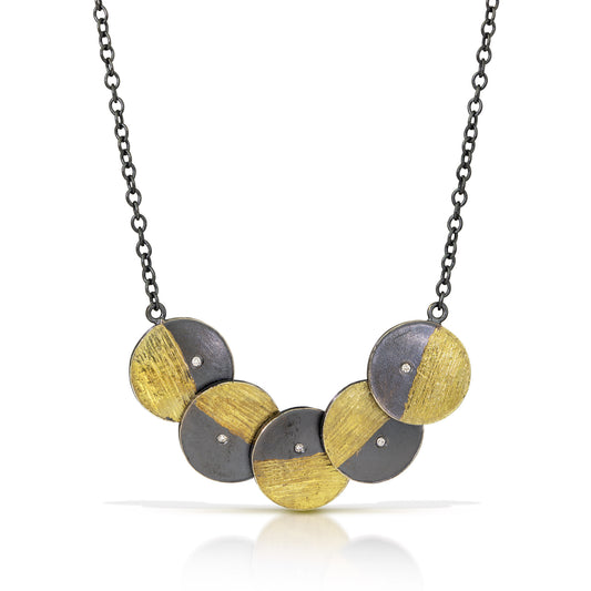 Black & Gold Phase Necklace