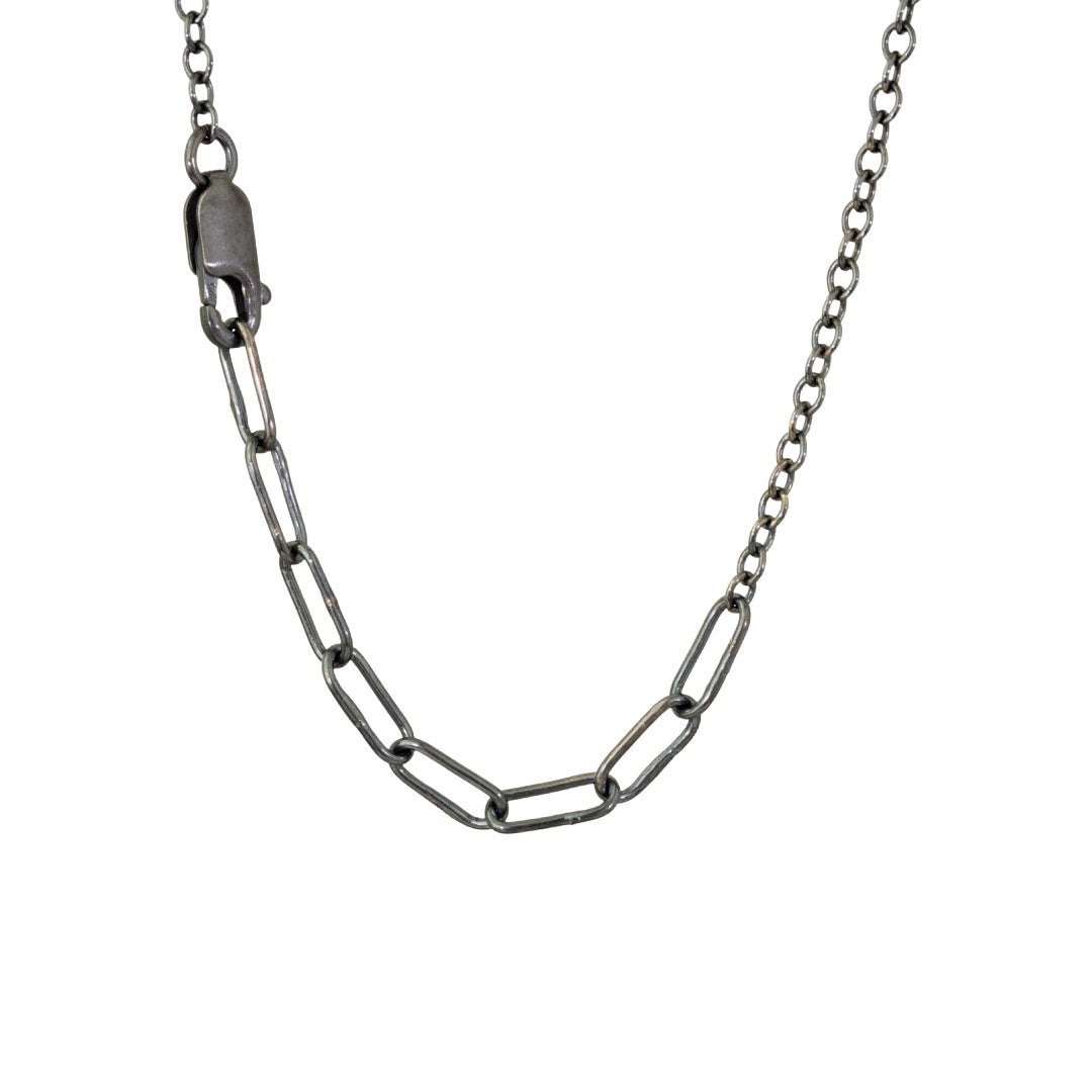 Black & Gold Dog Tag Necklace