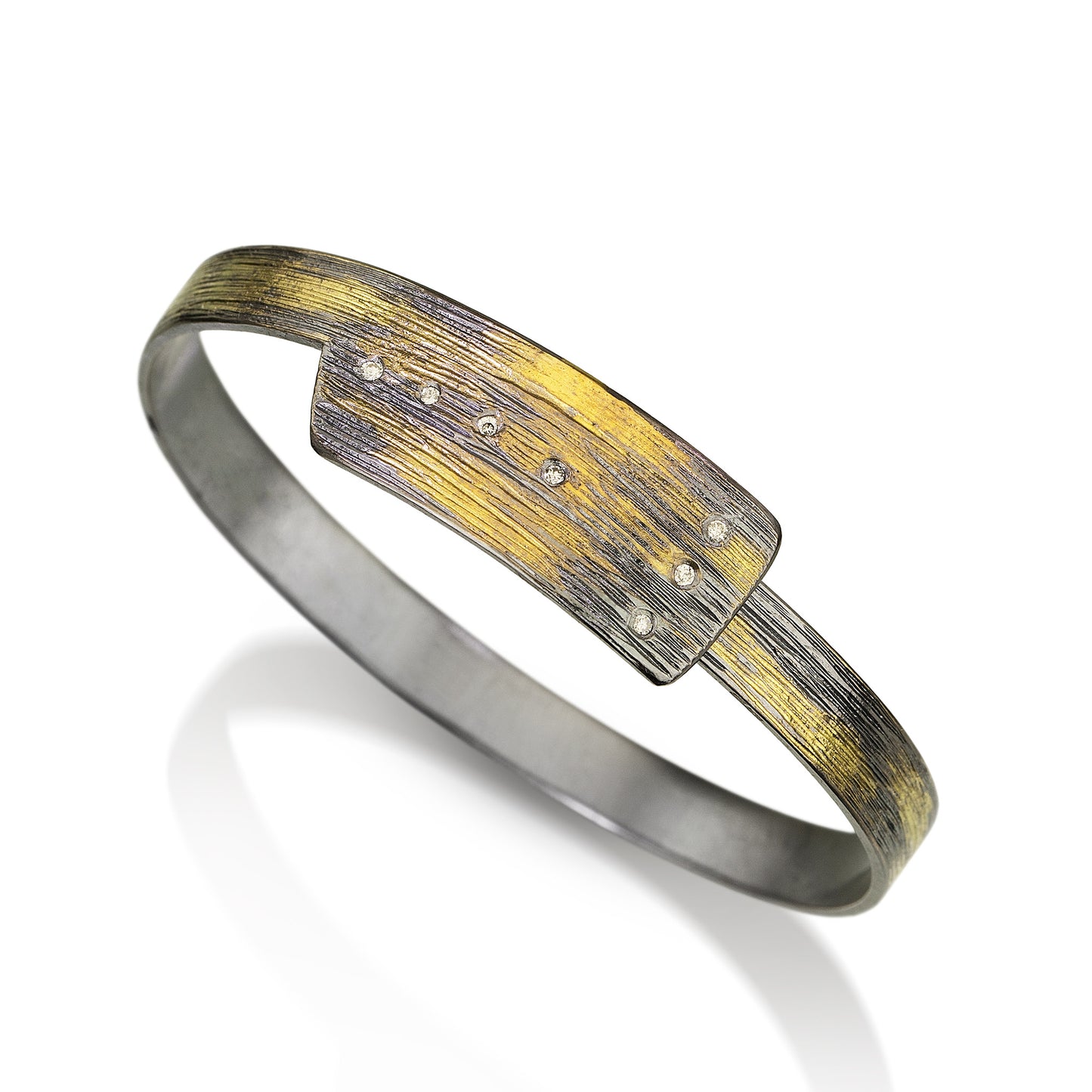 Black & Gold Bangle Cuff