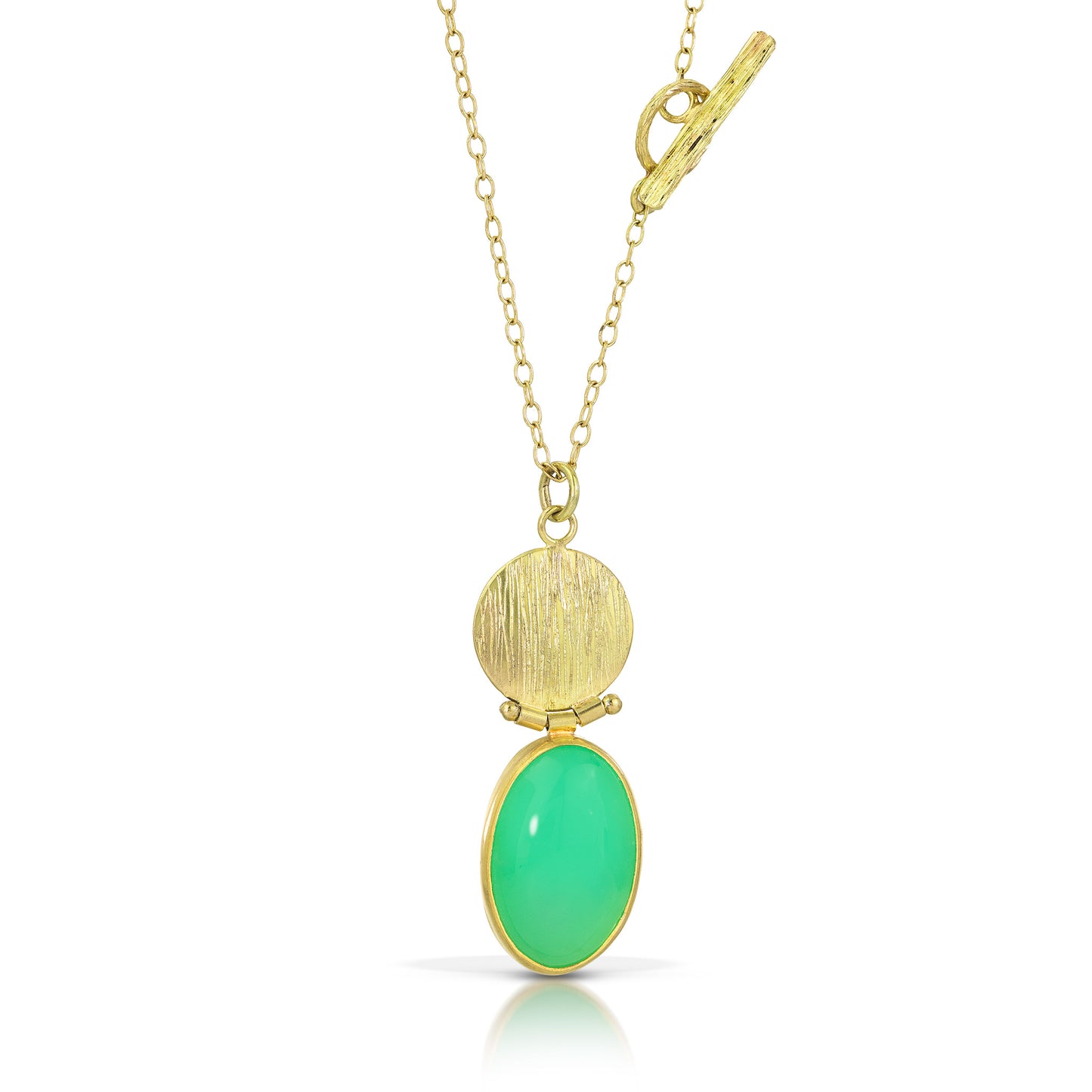 Chrysoprase Drop Pendant